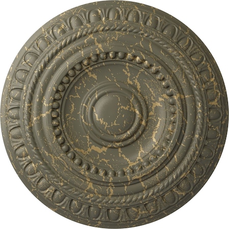 Ekena Millwork Artis Ceiling Medallion (Fits Canopies up to 6 7/8"), 15 3/4"OD x 1 3/8"P, Witch Hazel Crackle CM15ARWHC